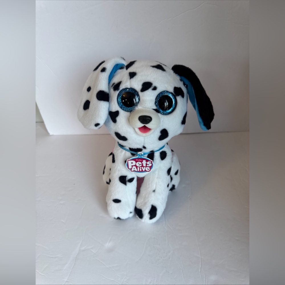 Pets Alive Dalmatian Dog. With tag, ear multiple sounds, missing dog treats